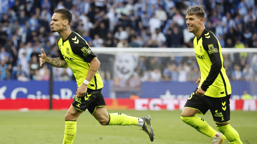 Antony celebra su gol en el Espanyol - Betis