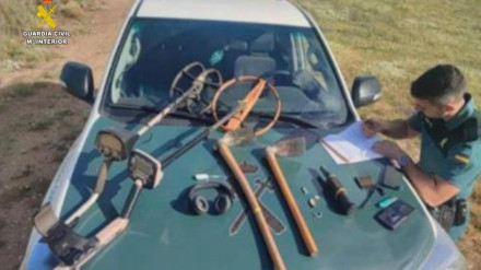 Material intervenido por la Guardia Civil el pasado 3 de mayo