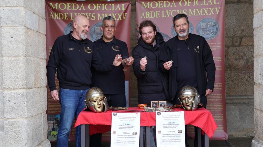 Presentación moneda Arde Lucus