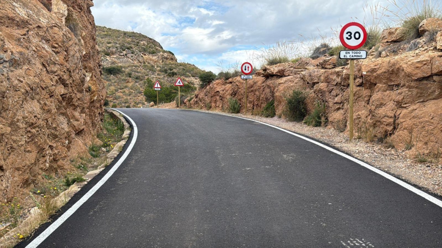 Mejoras en la carretera de Cabo Tiñoso