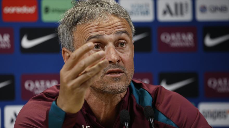 Luis Enrique, en rueda de prensa