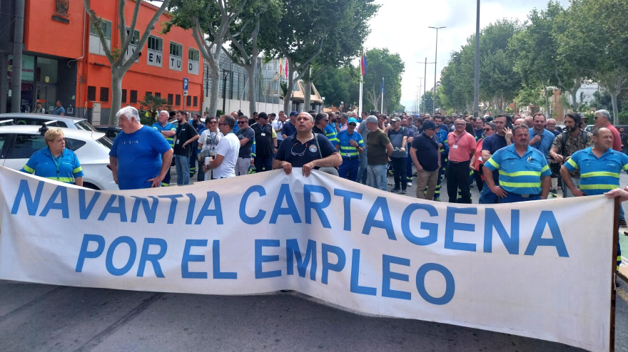 Protesta de Navantia Cartagena