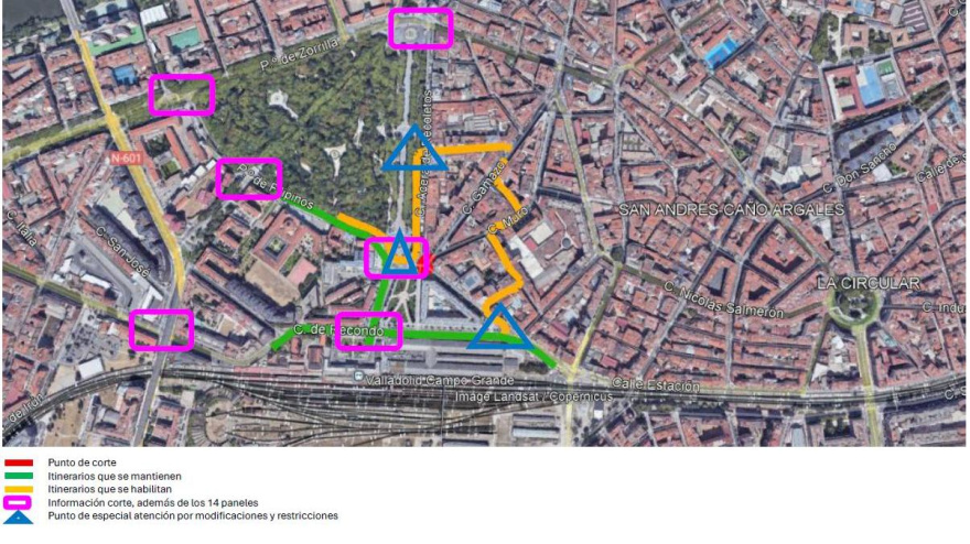 Cambios en la Movilidad a partir del lunes 9 de junio por trabajos en la red de saneamiento