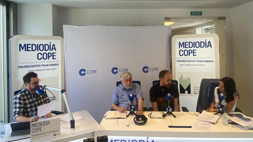 Florencio Domínguez y Raúl López en el estudio de Mediodía COPE en el Memorial