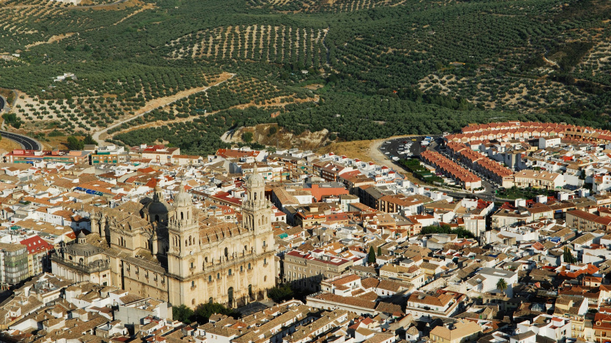 Vista aérea de la ciudad de Jaén