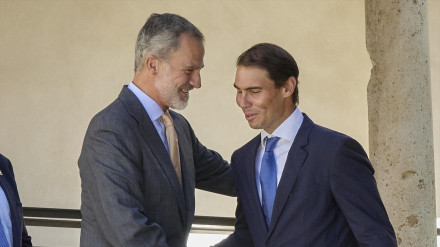 El rey Felipe VI con Rafa Nadal