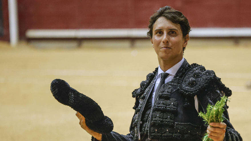 Roca Rey, con la oreja cortada este domingo en Burgos