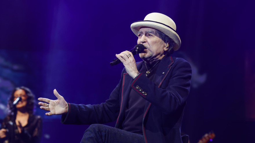 Joaquín Sabina, en un concierto en Zaragoza
