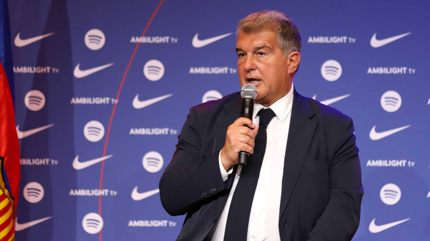 El presidente del Barça, Joan Laporta