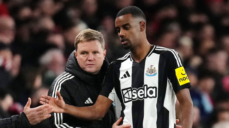 Alexander Isak, con la camiseta del Newcastle