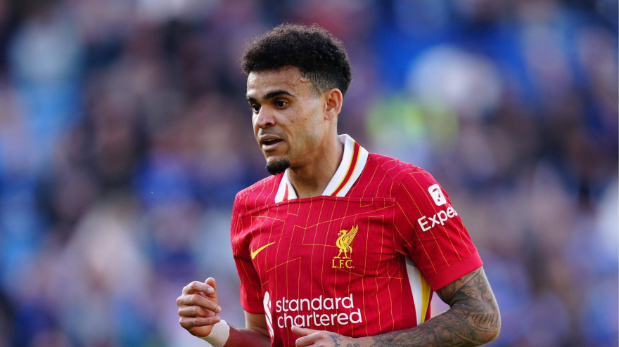 Luis Díaz, durante un partido con el Liverpool