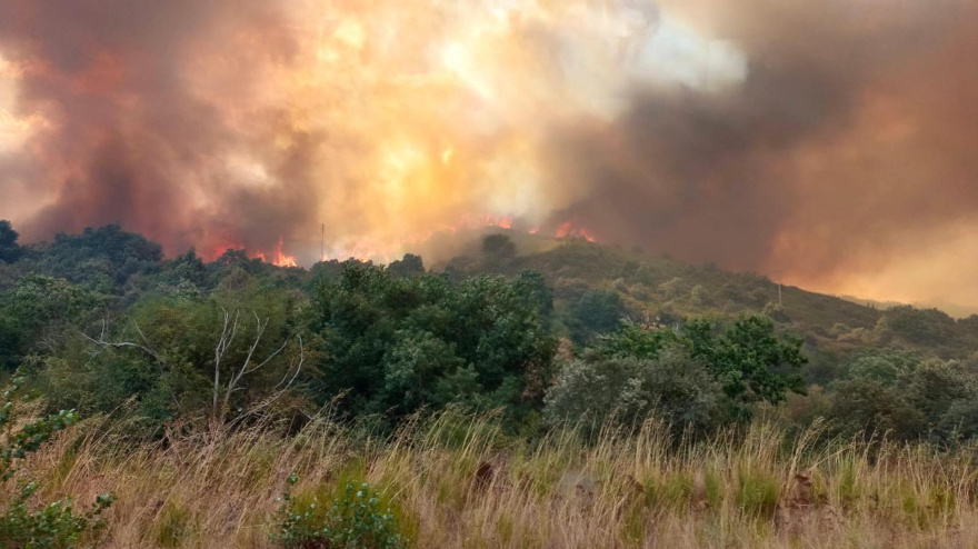 Incendio de Las Médulas (León)