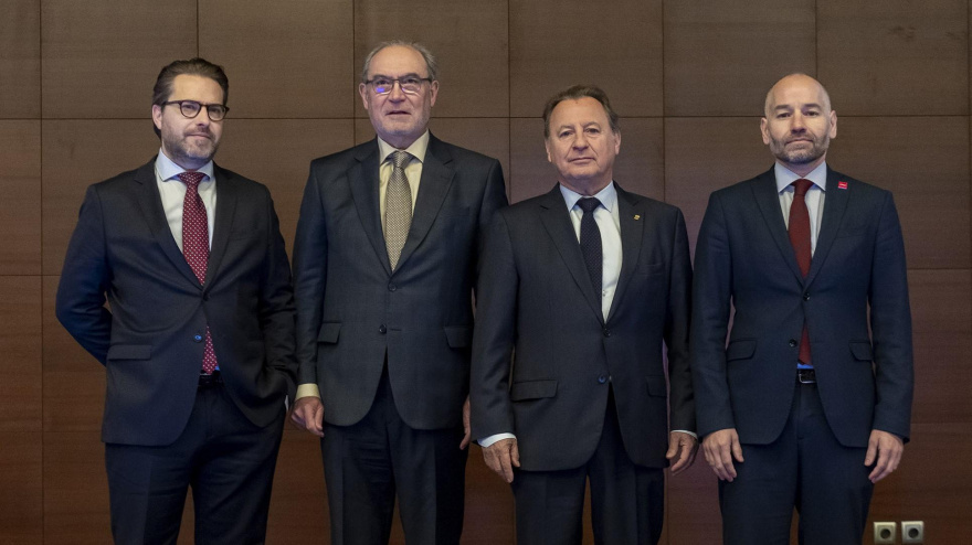 De izquierda a derecha: Miguel Nicolás, Vicente Nomdedeu, Ismael García y Alberto Echavarría.