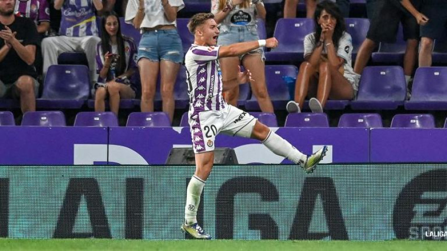 Chuki celebra su gol