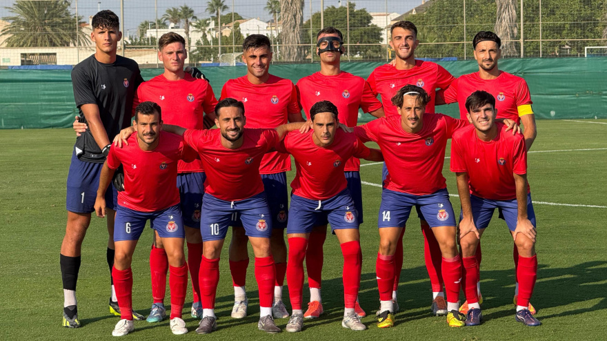 Once inicial de la Deportiva Minera en un partido amistoso de pretemporada