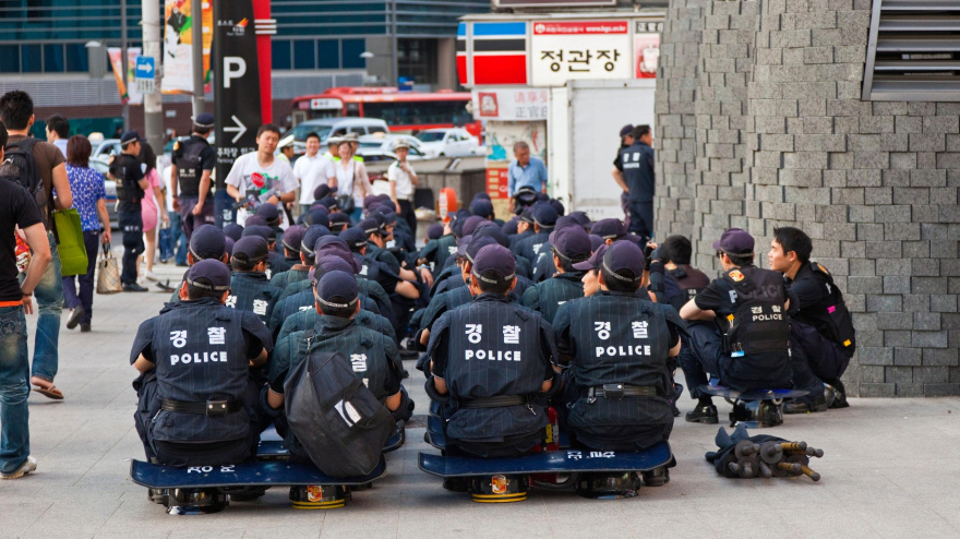 Sistema de seguridad de la policía de Seúl