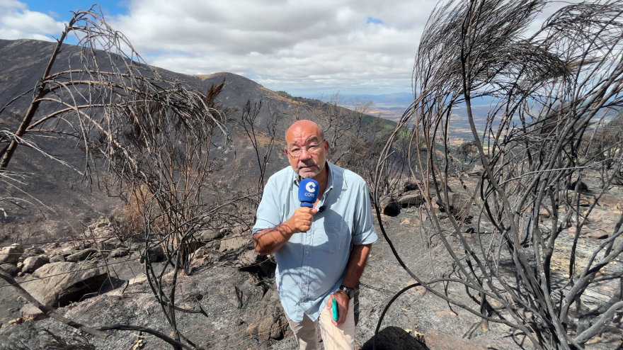 Ángel Expósito, presentador de La Linterna, desde Jarilla, Cáceres