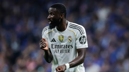 Rudiger, durante el Oviedo - Real Madrid