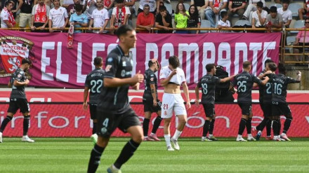Los jugadores del Castellón celebran su victoria ante la Cultural