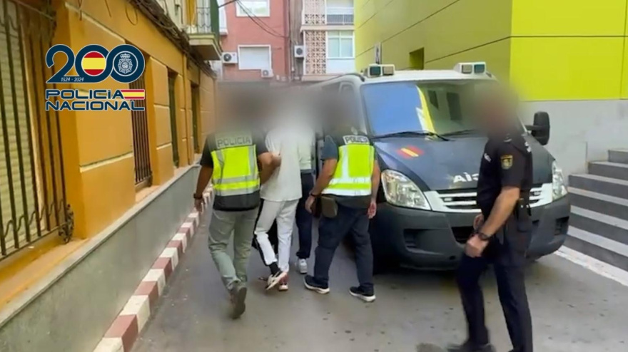 Detenidos en la comisaría de Cartagena