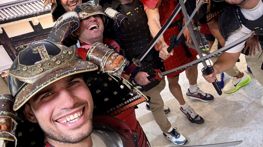 Carlos Alcaraz se viste de 'samurai'