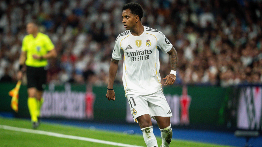 Rodrygo Goes, en un partido de Champions League con el Real Madrid