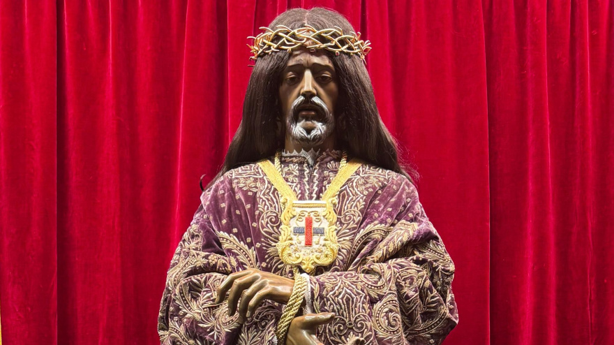 Talla de Jesús de Medinaceli que se expone en Las Ventas