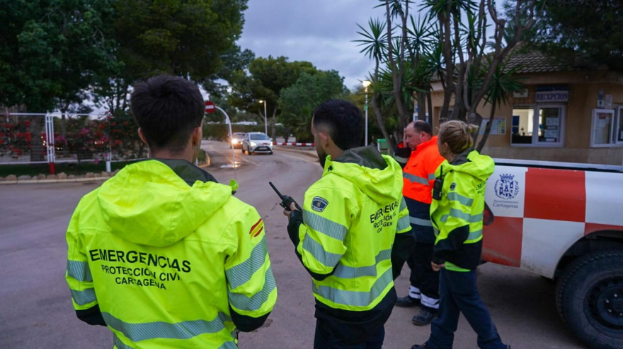 Dispositivo de emergencias en Cartagena ante aviso rojo