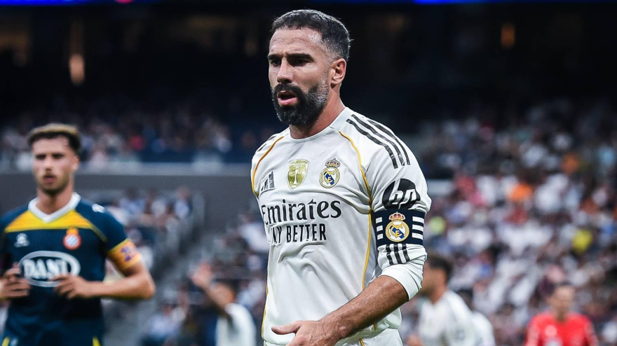 Dani Carvajal y Javi Puado, capitanes de Real Madrid y Espanyol.