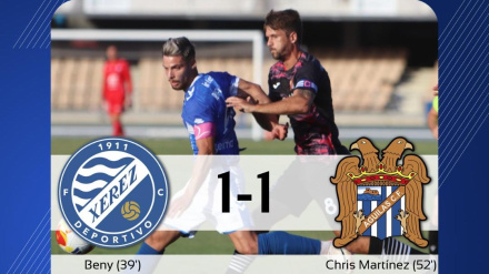 El Águilas FC empató 1-1 contra el Xerez Deportivo