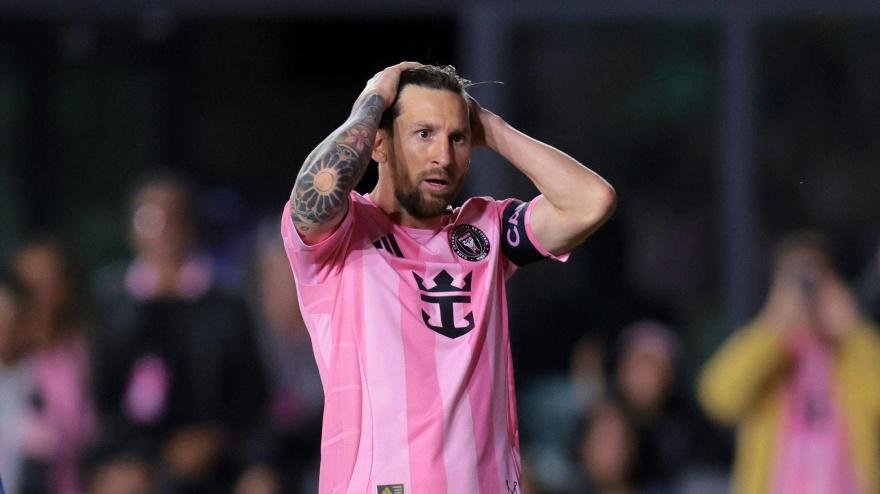 Lionel Messi durante un partido con el Inter Miami