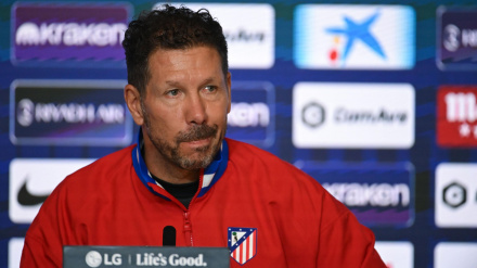El Cholo Simeone, en rueda de prensa