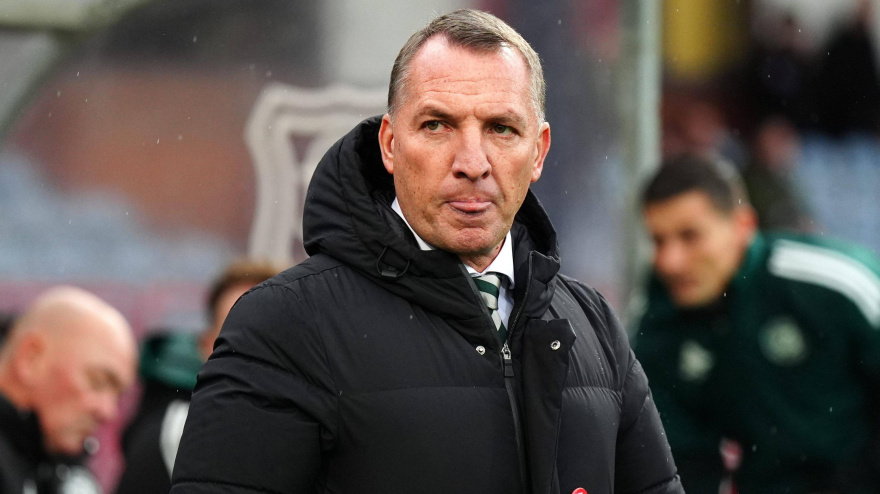 Brendan Rodgers, durante un partido con el Celtic de Glasgow esta temporada.