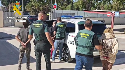 Detenidos en la operación de la Guardia Civil