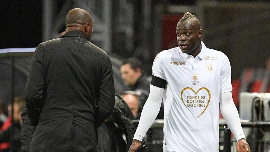 Mario Balotelli tuvo a Vieira como entrenador en el Niza y en el Génova.