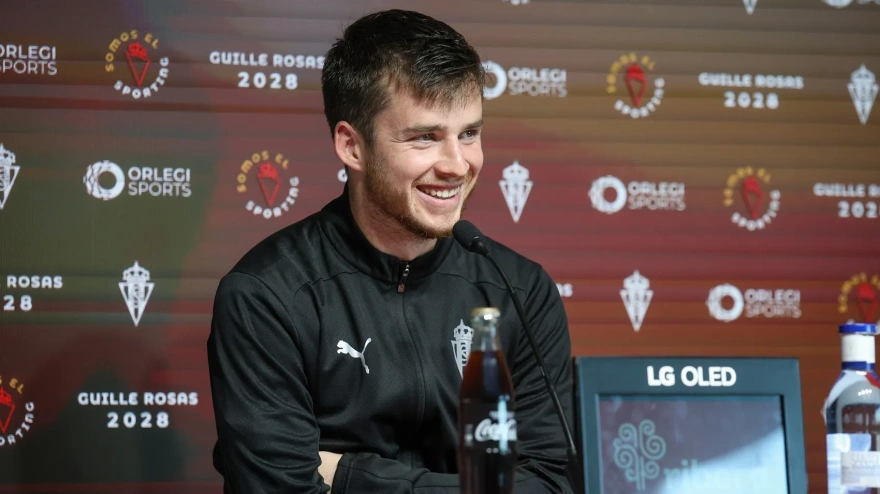 Guille Rosas, en la sala de prensa de Mareo