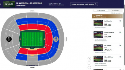 Precio entradas Camp Nou para el partido del Athletic