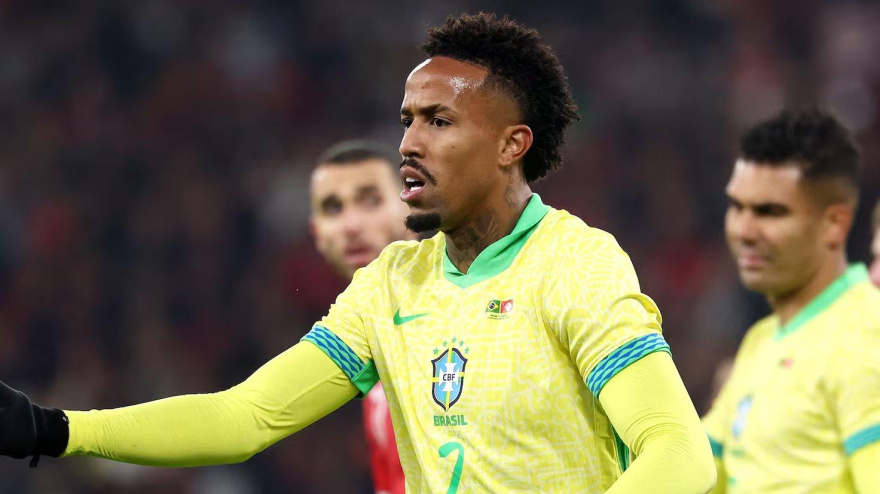 Militao con la selección de Brasil
