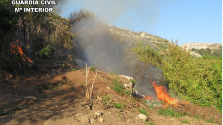 El SEPRONA de la Comandancia de Burgos inició una exhaustiva investigación para determinar las causas por las que el pasado 18 de septiembre ardieron 0’16 hectáreas de monte bajo y pastizal