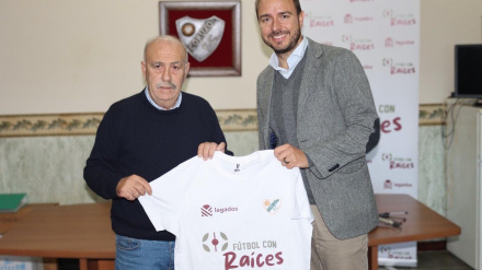 Javier Dorado, de Legados, y Gustavo Falque, presidente del Coruxo