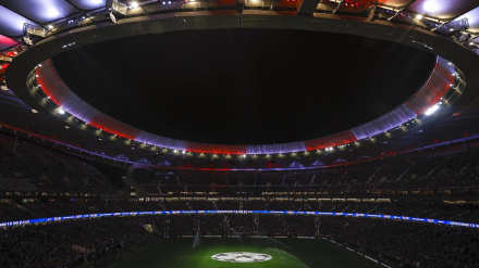 El estadio Metropolitano, donde mañana el Oviedo visita al Atlético