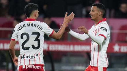 Ounahi celebra el gol en el Girona - Real Madrid