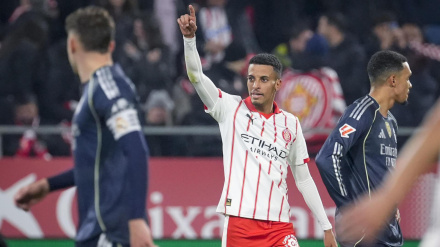 Ounahi celebra el gol en el Girona - Real Madrid