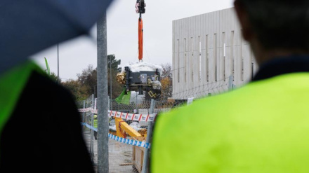 Llegada del acelerador de protones al futuro Centro de Protonterapia de Galicia