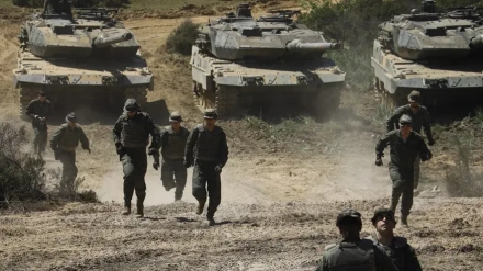 Maniobras militares con tanques Leopard en la base de Guzmán El Bueno en Cerro Muriano