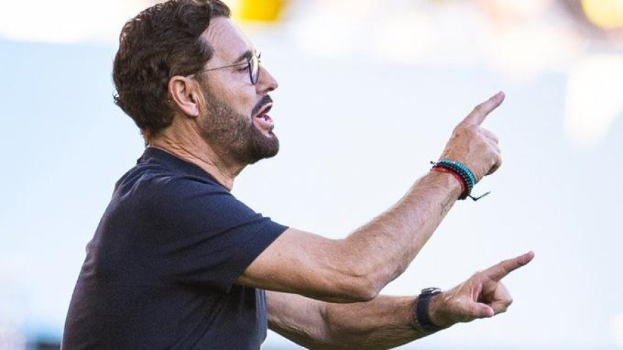 José Bordalás, durante el encuentro ante el Villarreal
