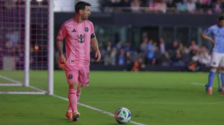 Leo Messi jugando con el Inter de Miami