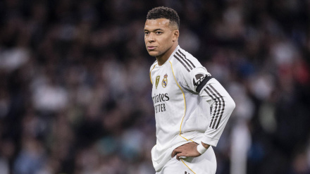 Kylian Mbappé, durante el encuentro ante el Celta