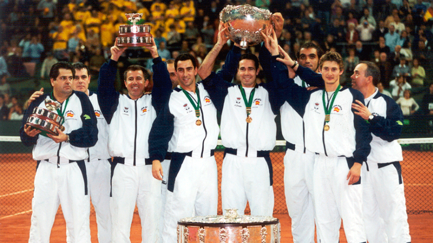 El equipo español campeón de la Davis en 2000