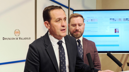 El presidente de la Diputación de Valladolid, Conrado Íscar detalla, el nuevo portal de transparencia